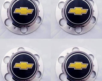 4 pcs 6 Lug CHEVY 1500 SILVERADO SUBURBAN Blazer Wheel Center Caps with Screws