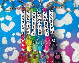 Kandi Monster Tab Keychain