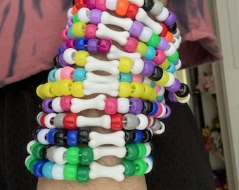 Pride Flag Dog Bone Kandi Bracelet