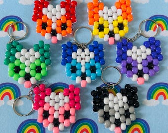 Kandi Puppy Keychain