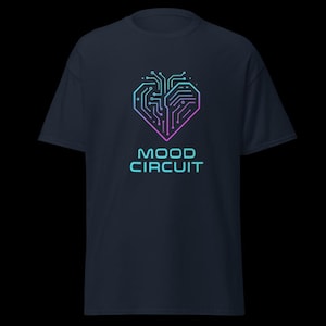 Mood Circuit brand design Unisex T-Shirt by Eastern Thread Waves