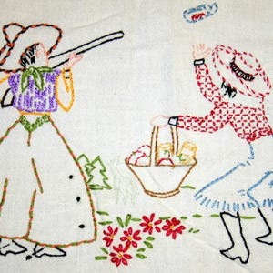 Cowboy & Cowgirl Towels embroidery pattern ab7320