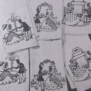 Courting Days- Southern Belle & Beau transfer embroidery cross stitch mo582
