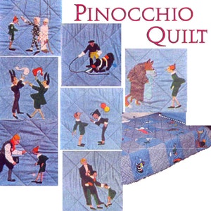 Pinocchio Applique quilt pattern -LHJ 1958 Marion Cheever Whiteside