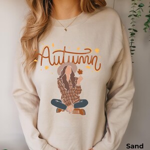 Herbst Sweatshirt Damen, Autumn Girl Sweater, Cozy Fall Pullover, Autumn Vibes, Herbst Outfit, Boho Sweatshirt, Geschenk für Frauen