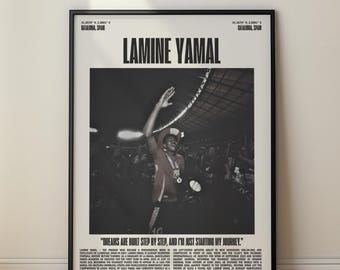 Lamine Yamal Poster, Barcelona Football Art Print (Digital Download)