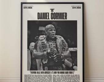 Daniel Cormier „DC” UFC Minimalistyczny plakat, wydruk artystyczny (pobranie cyfrowe)
