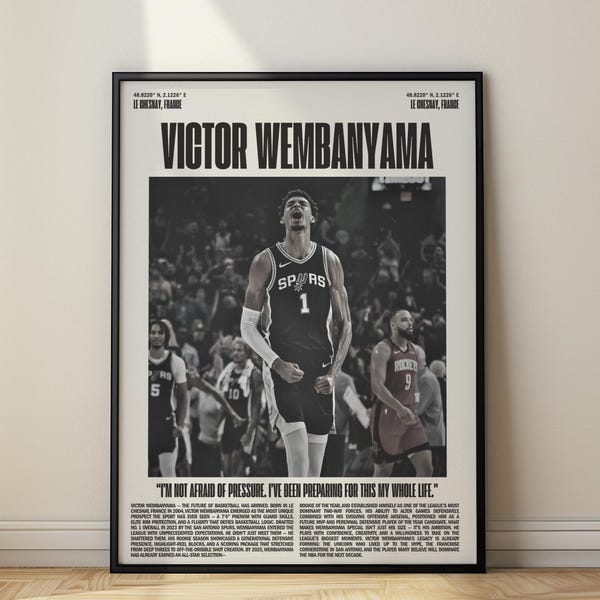 Wemby Poster - Etsy