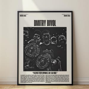Dmitry Bivol Poster, Minimalist Poster, Art Print (Digital Download)
