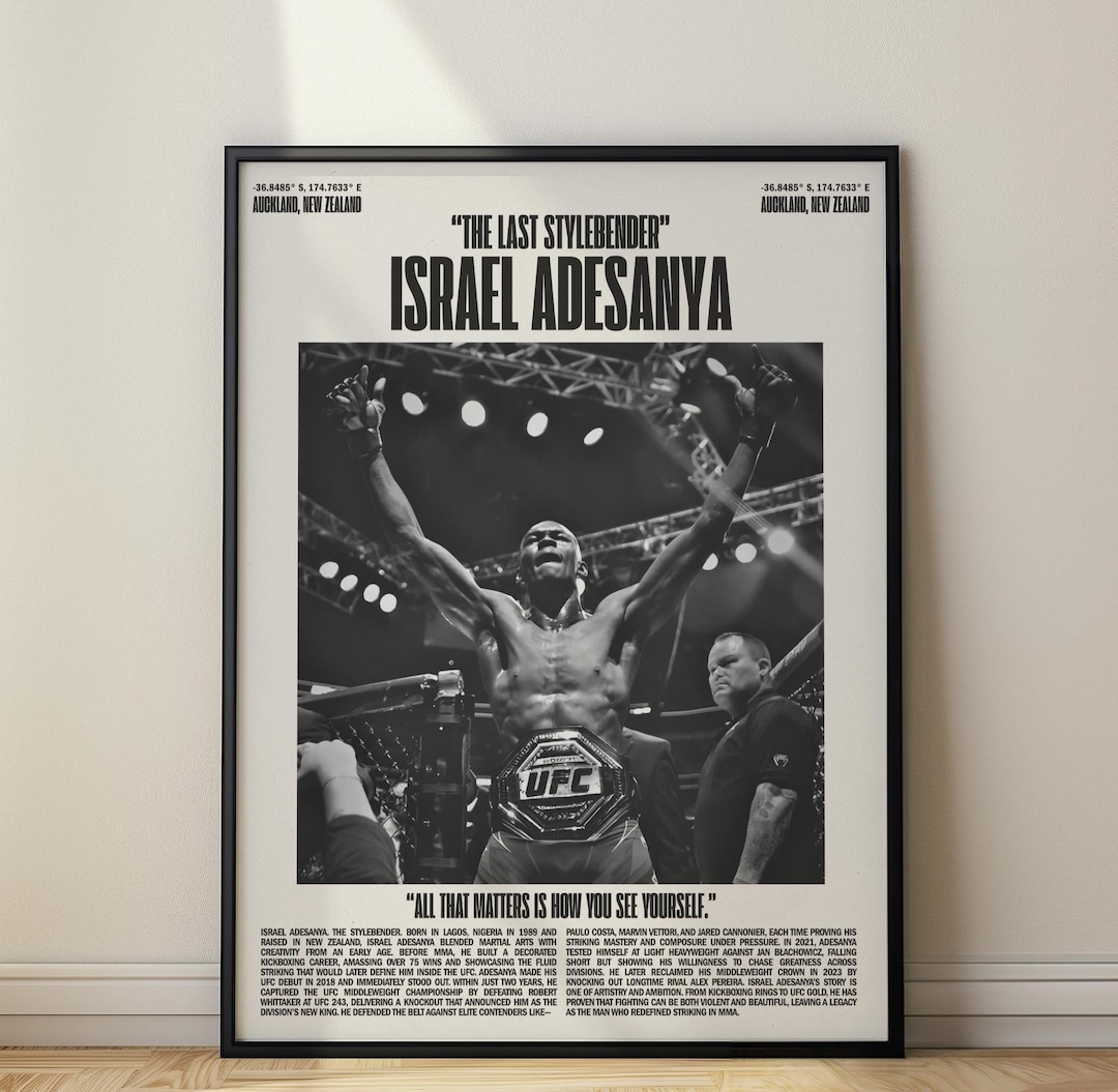 Stylebender Poster Israel Adesanya