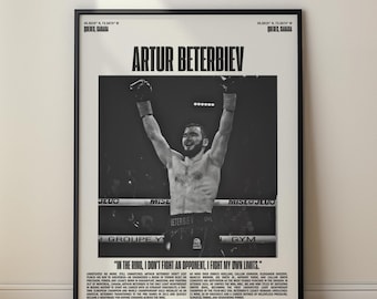 Artur Beterbiev Poster, Minimalist Poster, Art Print (Digital Download)