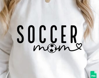Maman footballeuse SVG, fière de son esprit d'équipe, clipart Cricut, design, vie de maman footballeuse, amour, maman de garçons, ambiance jour de match, t-shirt maman