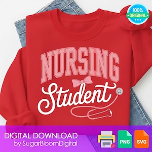 Future Nurse, Nursing Student, RN in Progress, Digital Download