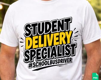 Spécialiste de la livraison pour les élèves, chauffeur de bus scolaire, SVG, t-shirt humoristique pour chauffeur de bus scolaire, cadeau, fichier de découpe Cricut, rentrée scolaire, remerciements