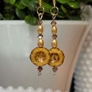 Pearl and Shell Drop Earrings