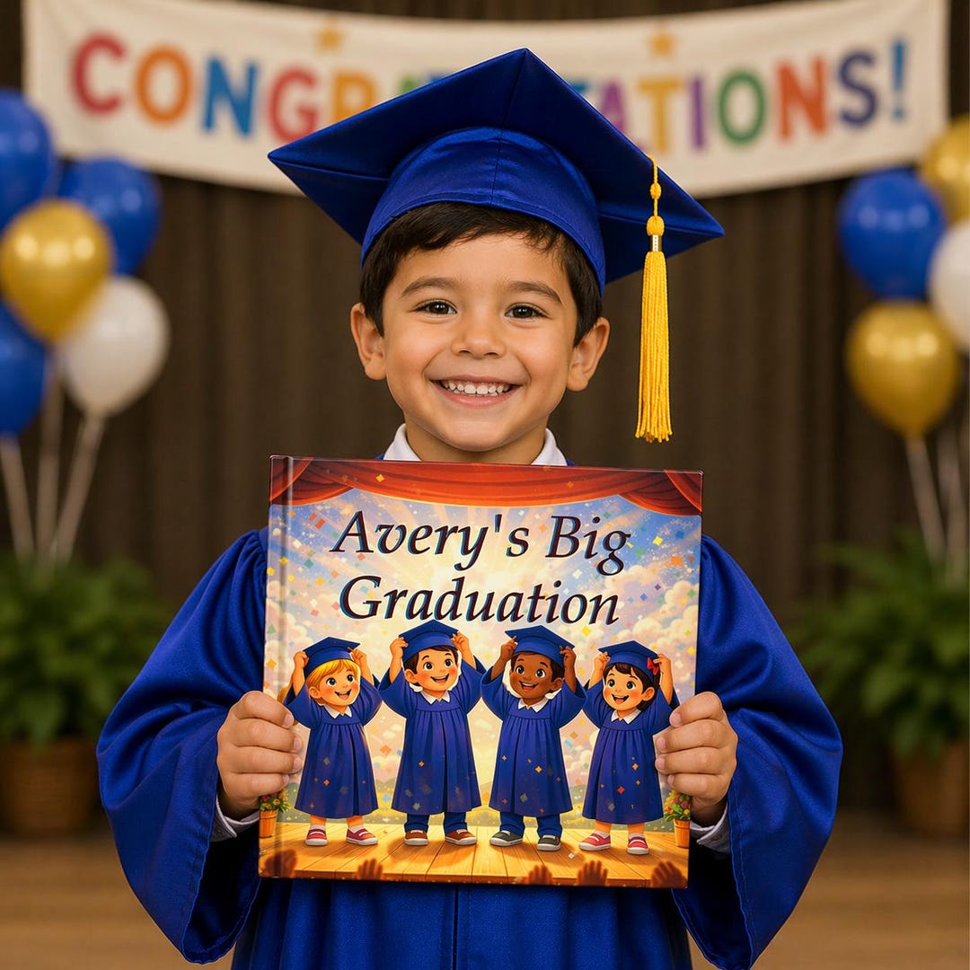 Primary Graduation Book Personalized Graduation Storybook for Girls and Boys| Custom Kids Name ...
