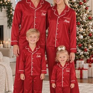 Christmas Personalized Pajamas | Matching Family Christmas PJs | Custom Name Sleepwear