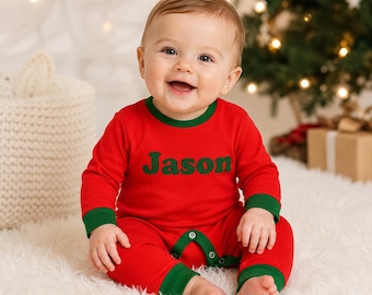 Personalized Family Christmas Pajamas | Matching Holiday Sleepwear, Custom Names