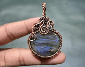 Vintage Parts Ciondolo Fai Da Te In Labradorite Levigata, Con Gancio In Oro, Misura 14,3 Mm, Per Creazione Gioielli