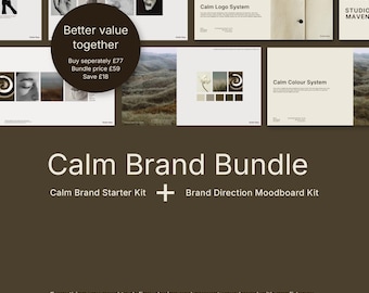 Canva Brand Kit Bundle | Moodboard & Logo Vorlagen