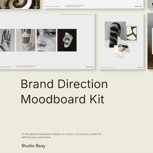 Brand Direction Moodboard Kit | Canva Templates for Visual Identity & Creative Direction