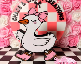 3D Printed Goose Pen Holder | Girly Desk Organizer