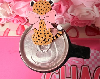 Cheetah Bow Can Tab Opener Keychain | 3D Printed Soda Opener Tool
