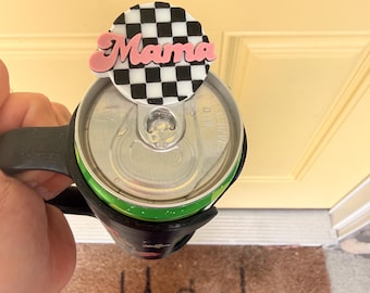 Llavero abrelatas a cuadros Mama Can / Herramienta abrebotellas de PETG