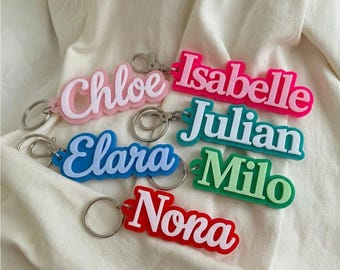 Personalized Acrylic Keychain, Acrylic Name Tag