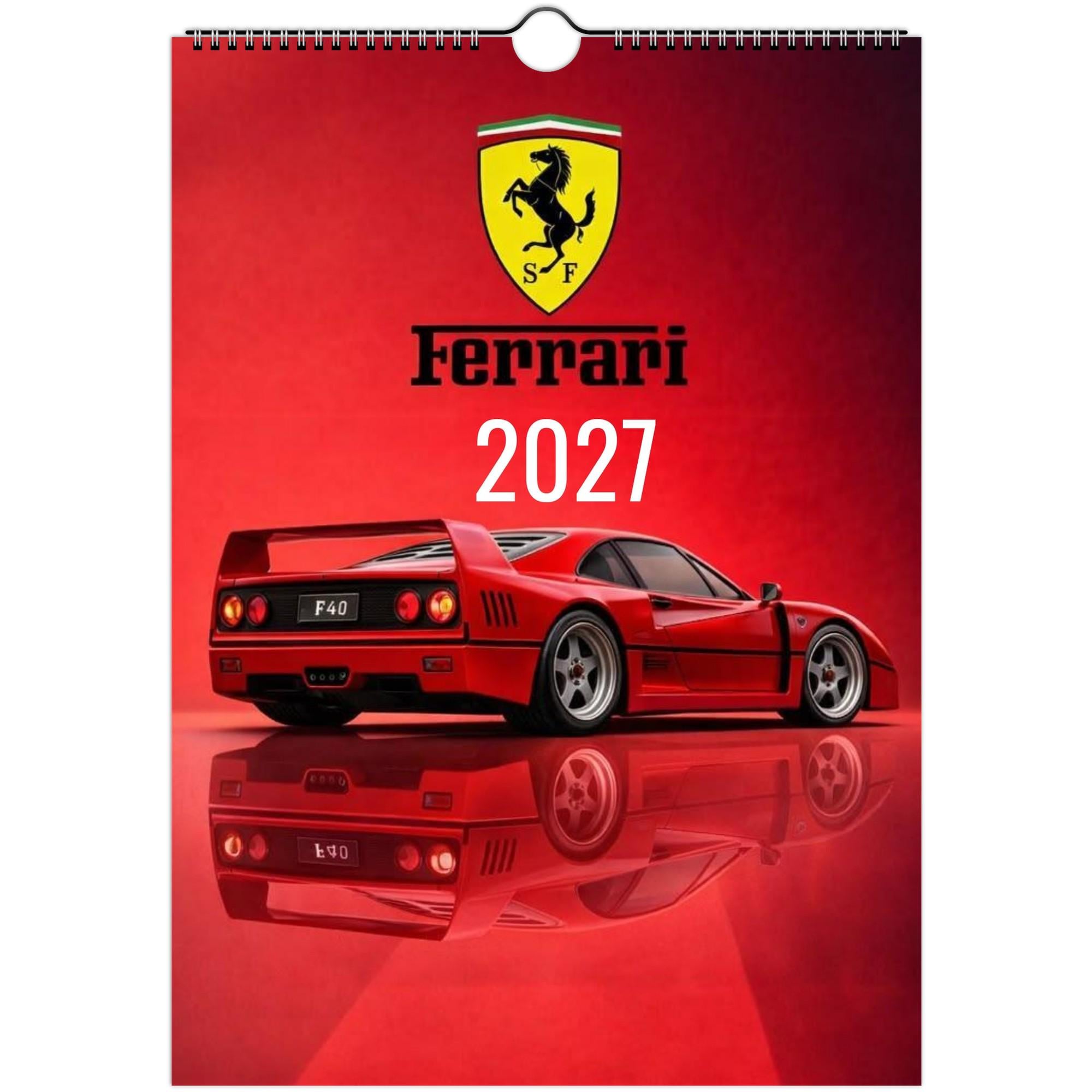 Vintage Ferrari Calendar - Etsy