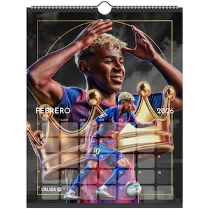 FC Barcelona 2026 Wall Calendar – Camp Nou Decor, Soccer Fan Gift