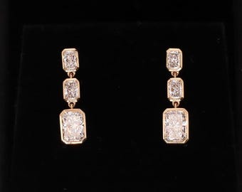 Orecchini Radiant coltivati in laboratorio