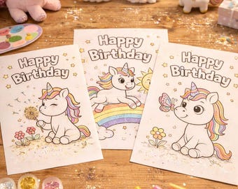 Lotta Unicorn Coloring Book, 25 pages of coloring pictures for children, A4 PDF Download. Unicorn Coloring Pages coloring template.