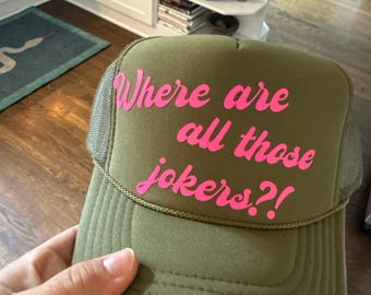 Mahjong Trucker Hat “Where Are All Those Jokers?!”