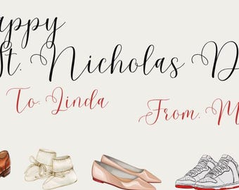 St. Nicholas Day - European Christmas Gift Tag