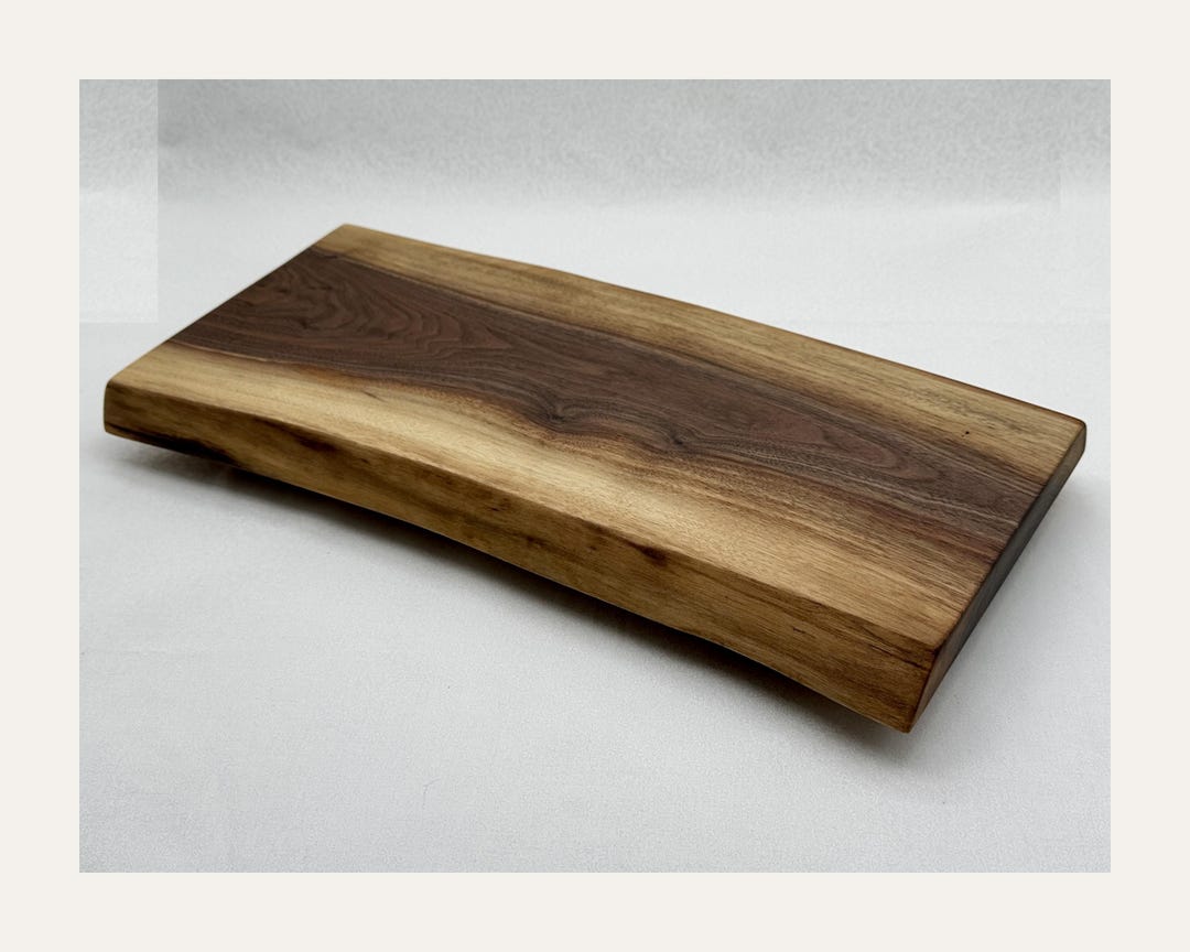 Live Edge Walnut Riser Board – Maple Feet, Food-safe Finish, USA ...