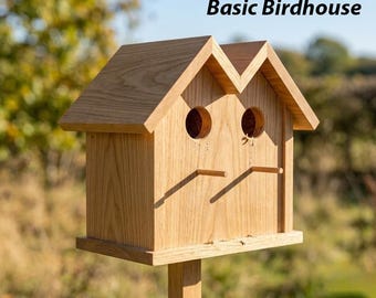DIY wooden Birdhouse plans (PDF, DWG)