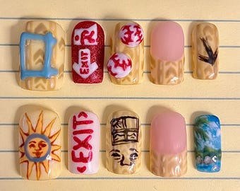 Unghie finte ispirate al mondo del backrooms
