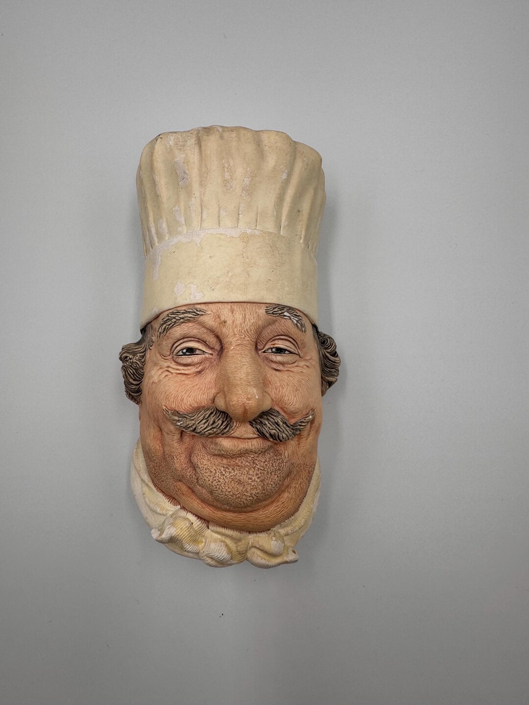 Vintage Bossons Chalkware Chef Head – Hand Painted English Wall Plaque ...