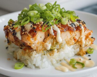 Spicy Salmon Sushi Bake Recipe, Instant Download PDF