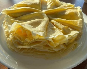 Receta fácil de crepas finas: imprimible digitalmente, descarga instantánea, receta infalible de crepas finas