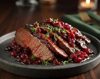 Best Recipe For CRANBERRY ROAST BEEF, Printable Recipe Pdf, Easy Dinner Printable, Instant Download, Slow Cooker Beef, Festive dinner, Food
