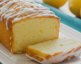 Lemon Loaf Recipe with Fresh Lemon Glaze, Easy Homemade Lemon Pound Cake Recipe, Printable Recipe, Digital Download