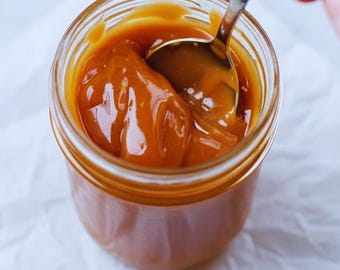 Bestes Rezept für hausgemachte Karamellsauce Rezept | Druckbare PDF | Sofortdownload | Einfache Dessertsauce
