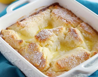 Lemon Cobbler Recipe Printable, Easy Lemon Dessert, Southern Style Lemon Pie Cobbler, Homemade Citrus Dessert, Instant Download PDF