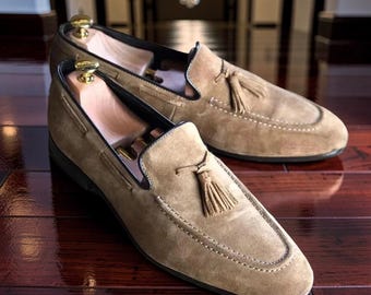 Vintage Oxblood Leather Bostonian Tassel Loafers Slip on  display picture 1