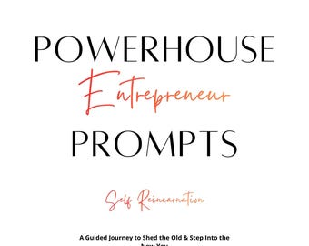 Powerhouse Vol 3 | AI Self Reinvention Journal | Identity Shift, Shadow Work, Personal Growth, Healing Journey | ChatGPT & Claude Prompts