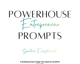 Powerhouse Vol 2 | AI Spiritual Coaching Journal | Guided Inner Work, Self Discovery, Manifestation, Healing | ChatGPT & Claude Prompts