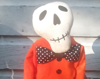 Primitive Halloween Skeleton Doll