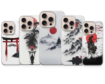Japanese Phone Case, Anime Art Wave Cover for iPhone 17 Pro Max, 16e, 15, 14, 13 & Samsung S26 Ultra, S25 FE, A57, A56, Pixel 10, 9A